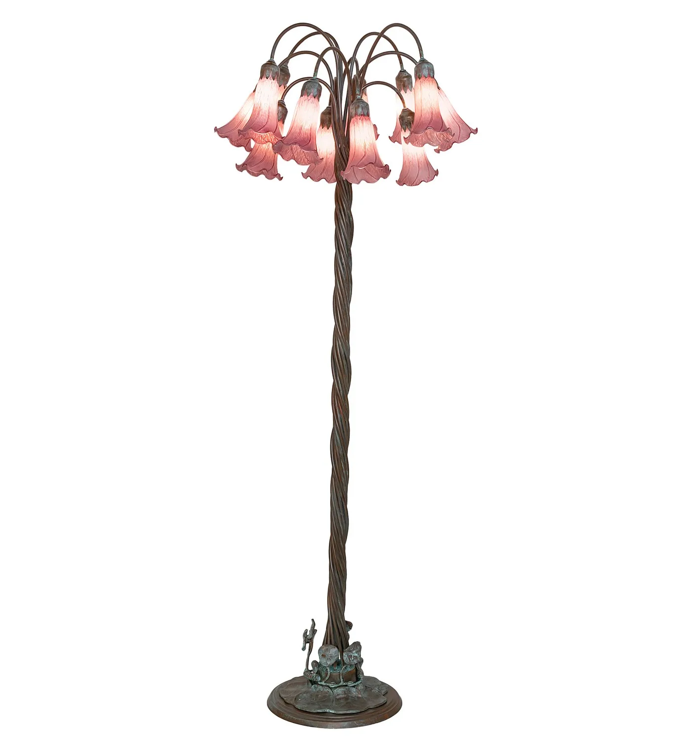 Lavender 12 Light Floor Lamp in Bronze