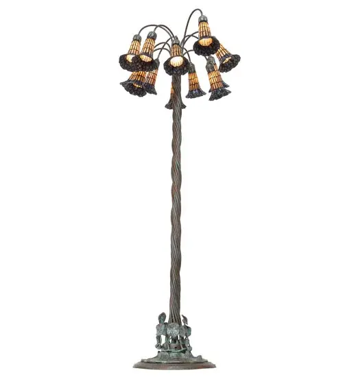The Meyda Tiffany - Stained Glass Pond Lily by Meyda Lighting - Image 6