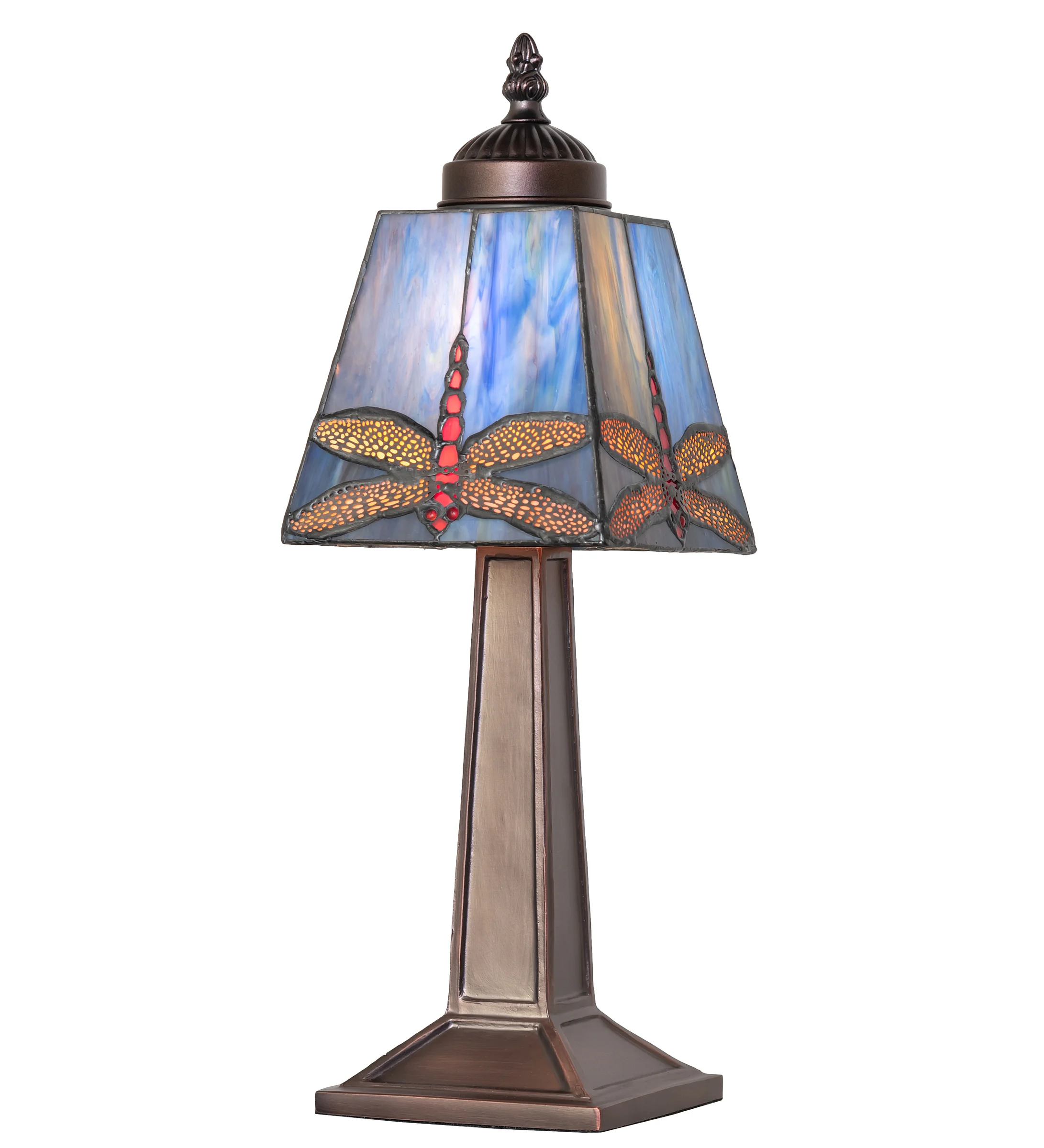 Dragonfly One Light Mini Lamp in Mahogany Bronze