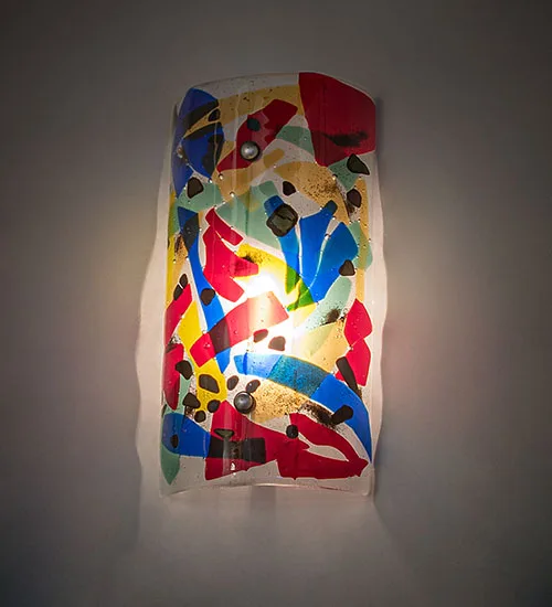 8" Wide Metro Fusion Colorito Wall Sconce
