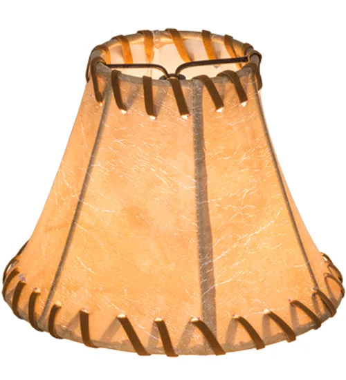 6" Wide Faux Leather Shade