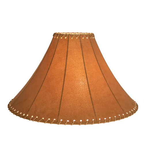 20" Wide X 13" High Faux Leather Tan Shade