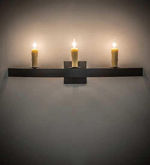 30" Wide Lakeshore 3 Light Wall Sconce