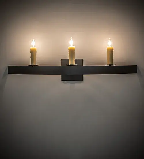 30" Wide Lakeshore 3 Light Wall Sconce - Image 1