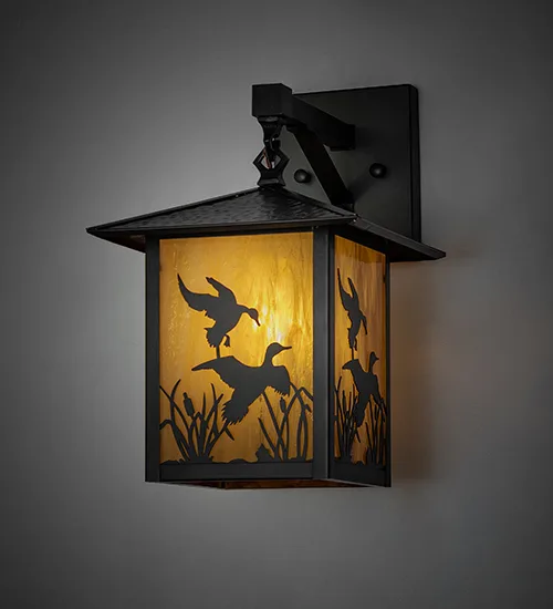 9" Wide Seneca Ducks in Flight Wall Sconce