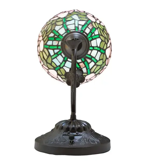 8" Wide Tiffany Cabbage Rose Wall Sconce - Image 7