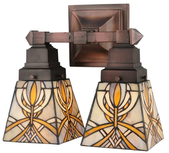 12"W Glasgow Bungalow 2 LT Wall Sconce