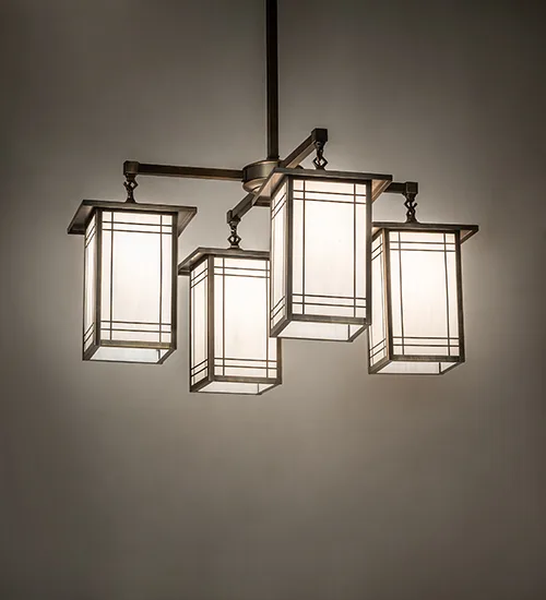 33" Wide Hyde Park Wright 4 Light Chandelier