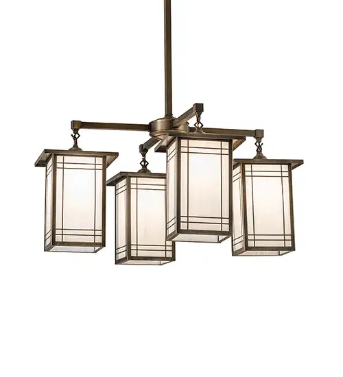 33" Wide Hyde Park Wright 4 Light Chandelier - Image 2