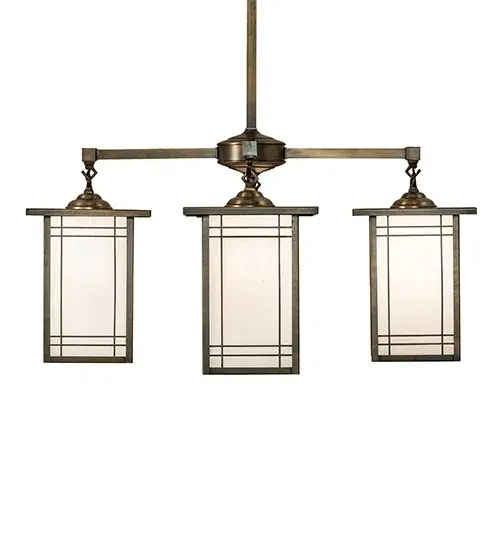 33" Wide Hyde Park Wright 4 Light Chandelier - Image 5