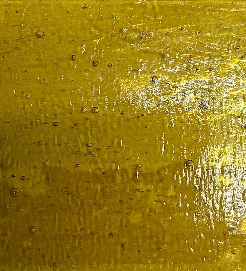 Stained Glass Light Amber Seeded Swatch