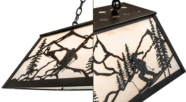 60" Long Alpine Oblong Pendant - Image 9