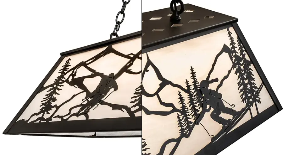 60" Long Alpine Oblong Pendant - Image 9