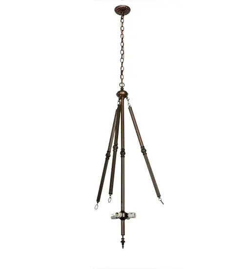 24"W Tiffany Peacock Feather Inverted Pendant - Image 11