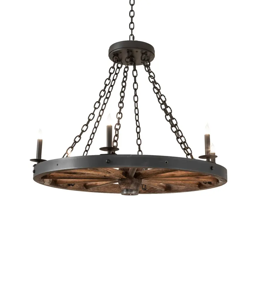 The Meyda Tiffany - Wagon Wheel by Meyda Lighting