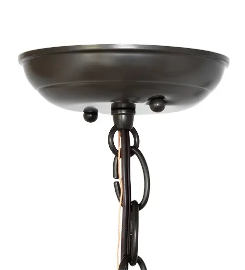 7" Wide Oak Leaf Timeless Bronze 1 Light Pendant Hardware - Image 4