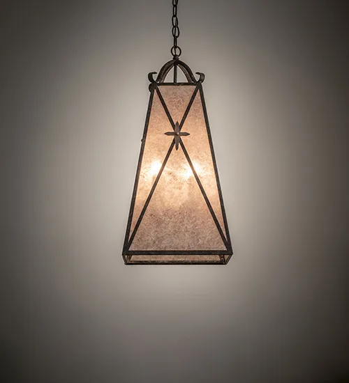 12" Square North Star Pendant
