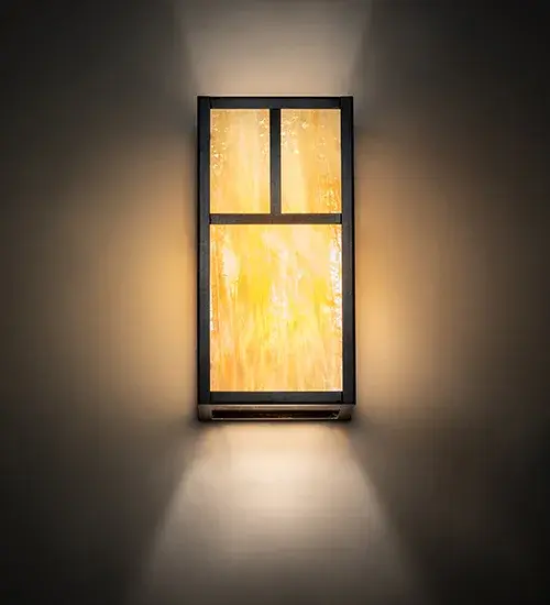 6" Wide Hyde Park "T" Mission Wall Sconce - Image 1