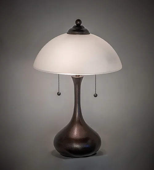 21" High Metro Frosty Glass Table Lamp