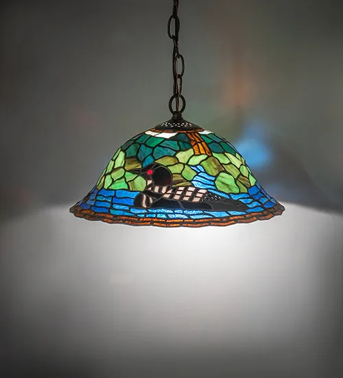 14" Wide Loon Pendant