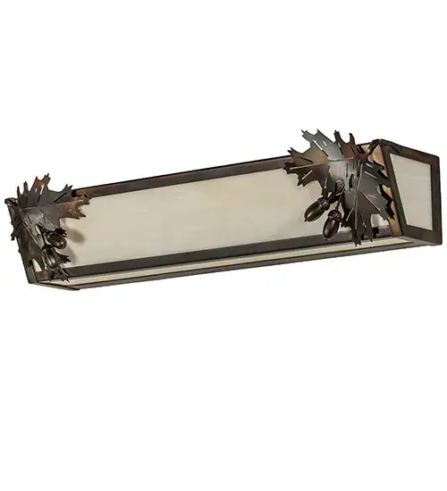 24" Wide Oak Leaf & Acorn Vanity Light - Image 3