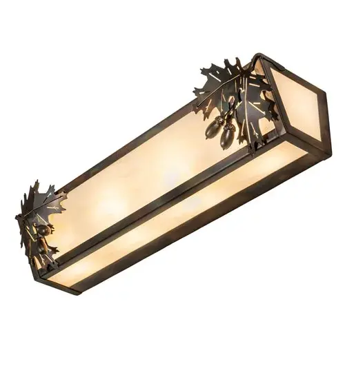 24" Wide Oak Leaf & Acorn Vanity Light - Image 6