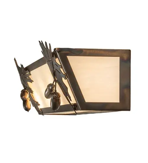 24" Wide Oak Leaf & Acorn Vanity Light - Image 8