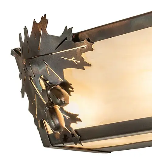24" Wide Oak Leaf & Acorn Vanity Light - Image 9