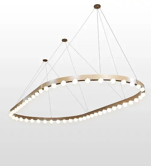 241" Long Indianapolis Oval 52 Light Chandelier - Image 1