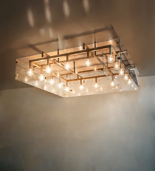90" Square Hatley 16 Light Chandelier