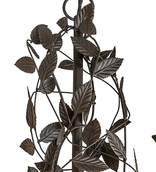 60" Wide Pear Leaf 15 Light Chandelier - Image 10