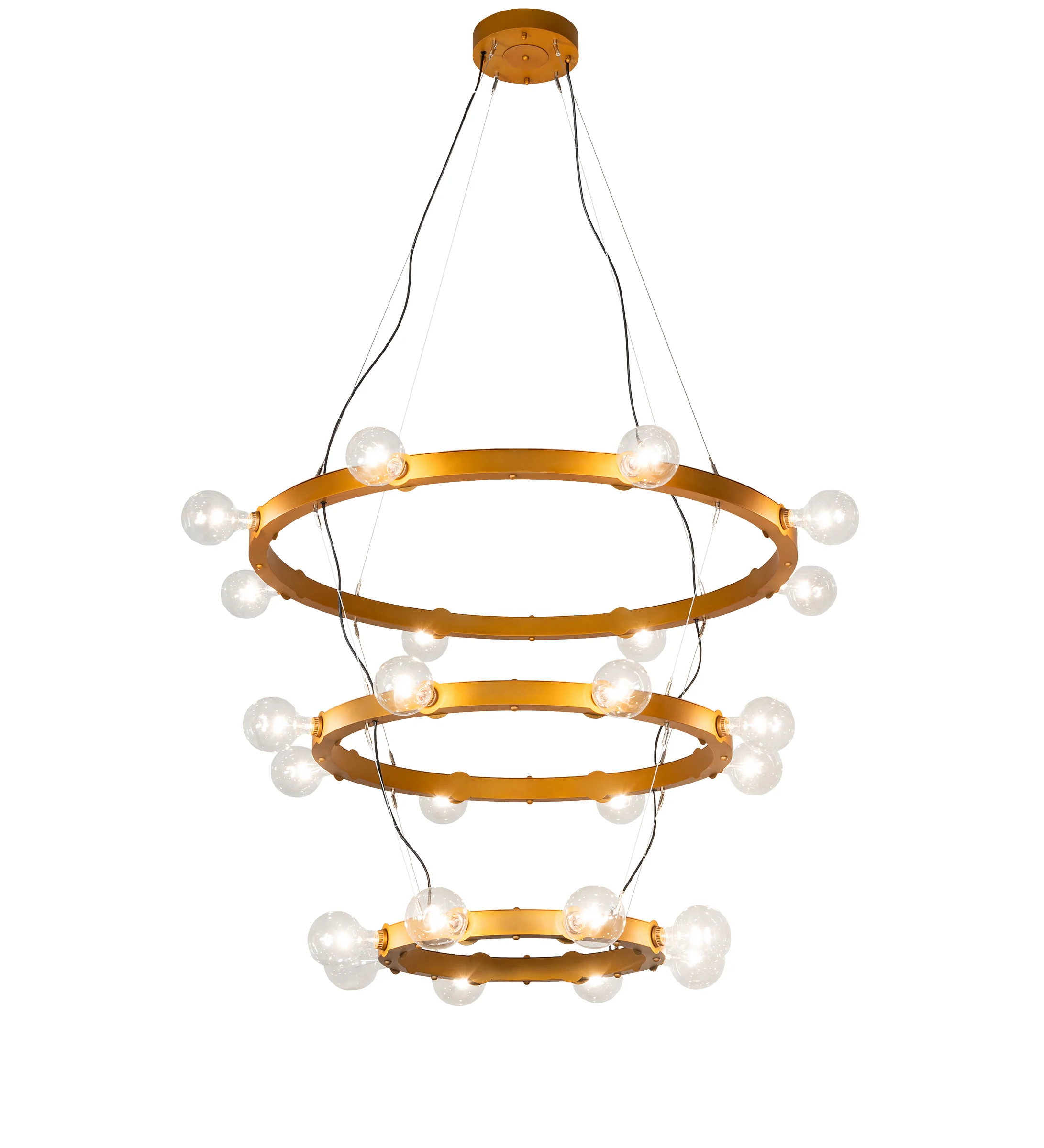 48" Wide Manheim Alva 24 Light Three Tier Chandelier