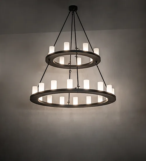 54" Wide Loxley 24 Light Two Tier Chandelier