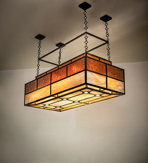60" Long Hyde Park T Mission Oblong Pendant