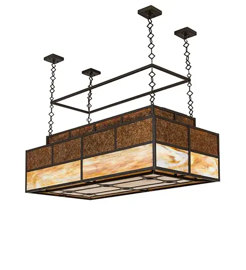 60" Long Hyde Park T Mission Oblong Pendant - Image 3