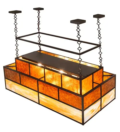 60" Long Hyde Park T Mission Oblong Pendant - Image 4