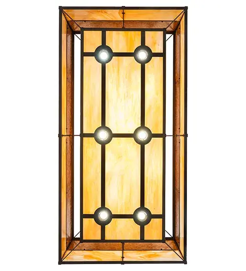 60" Long Hyde Park T Mission Oblong Pendant - Image 7