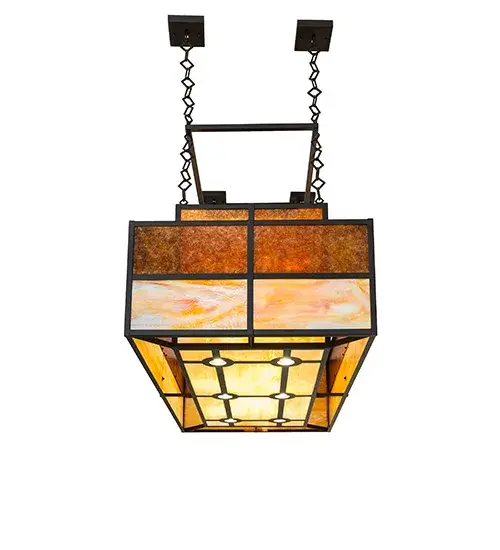 60" Long Hyde Park T Mission Oblong Pendant - Image 8