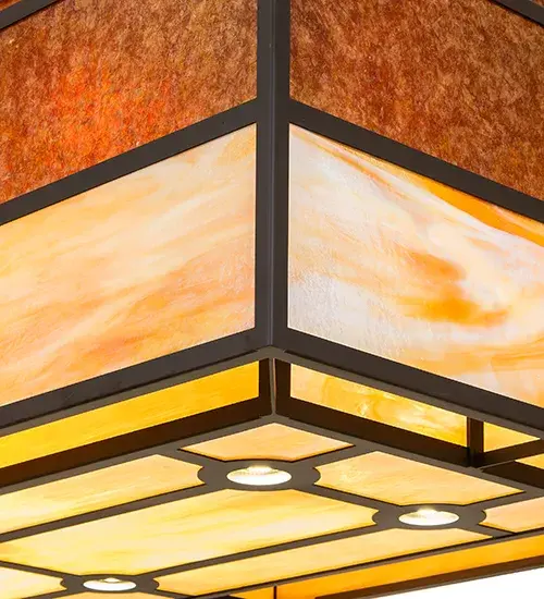 60" Long Hyde Park T Mission Oblong Pendant - Image 10