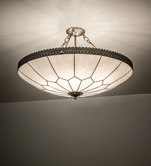 30" Wide Vincent Honeycomb Inverted Semi-Flushmount