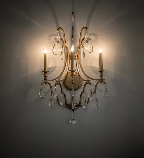20" Wide Lumierre 3 Light Wall Sconce