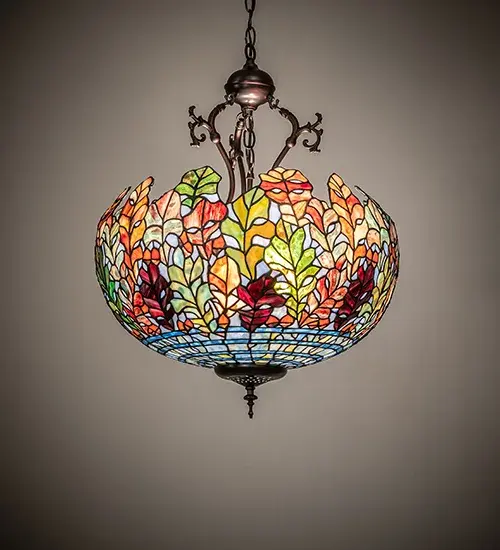 21" Wide Leaf Inverted Pendant - Image 1