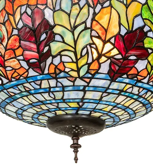 21" Wide Leaf Inverted Pendant - Image 8