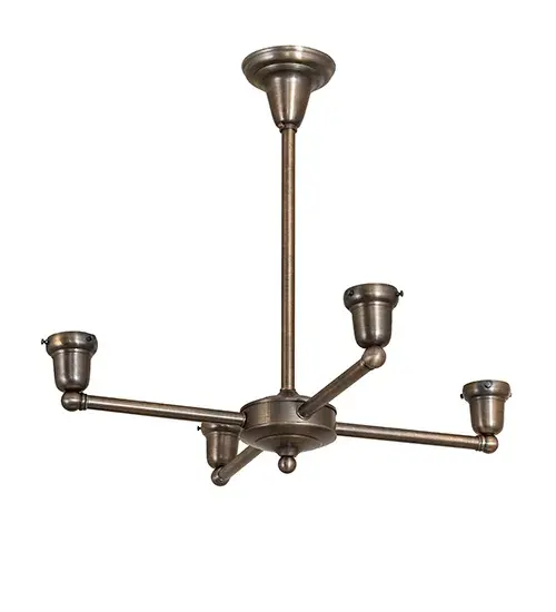 27" Wide Revival Oyster Bay Goblet 4 Light Chandelier - Image 11