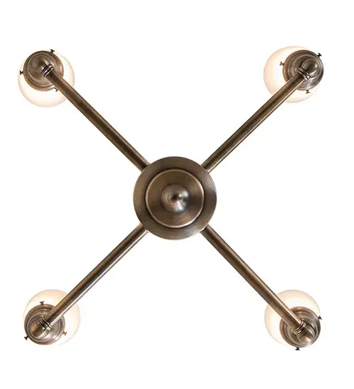 27" Wide Revival Oyster Bay Goblet 4 Light Chandelier - Image 7