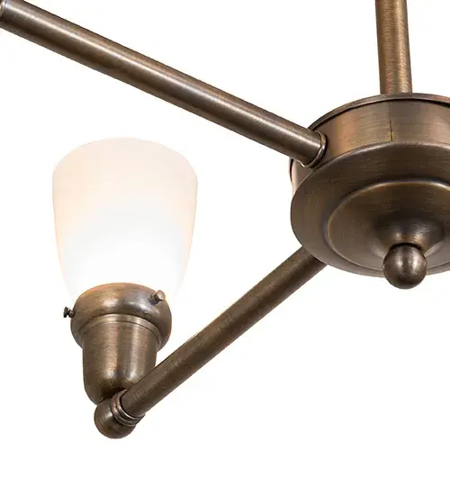 27" Wide Revival Oyster Bay Goblet 4 Light Chandelier - Image 8