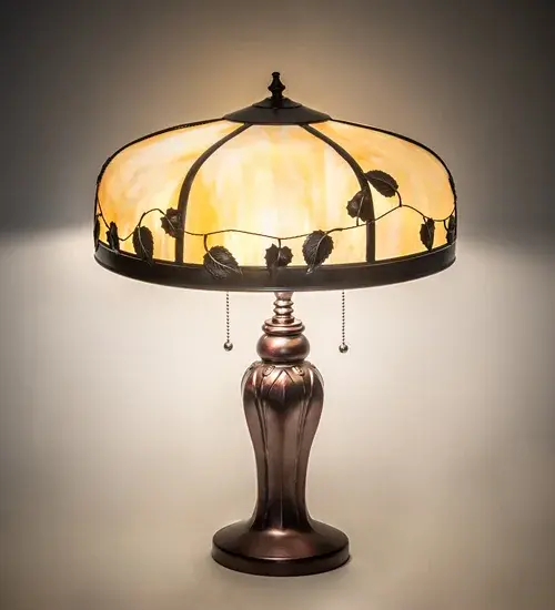 24" High Poplar Leaf Table Lamp - Image 1