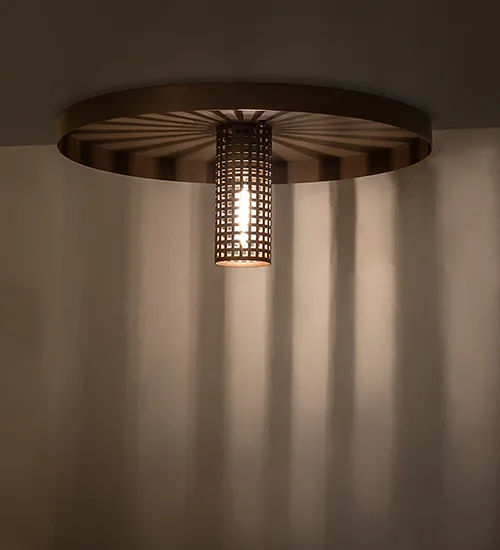 20" Wide Alva Cap Cilindro Flush Mount