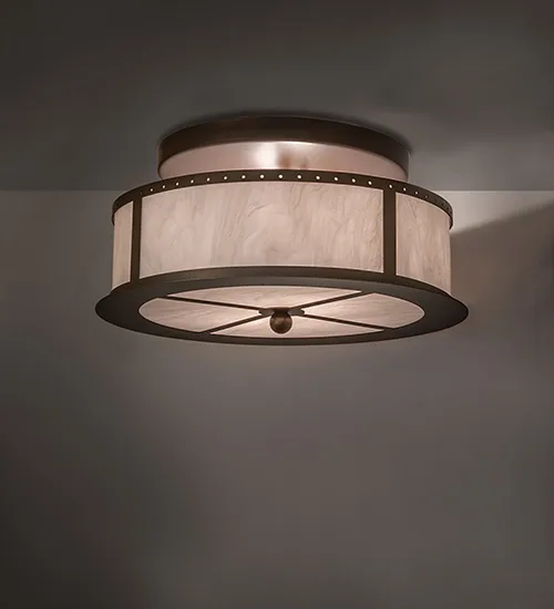 16" Wide Smythe Craftsman Flush Mount