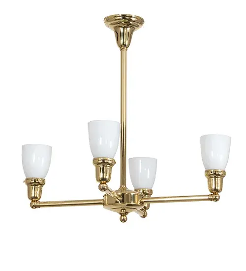 27" Wide Revival Oyster Bay Goblet 4 Light Chandelier - Image 3